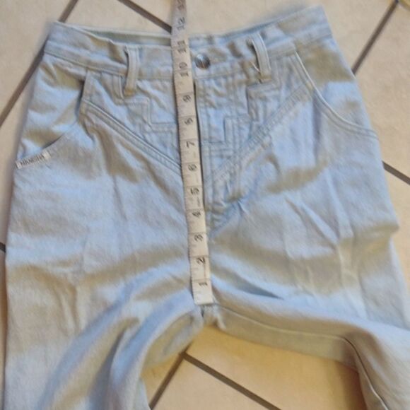 Vintage Manisha Western Bareback Jeans high rise tapered leg light blue sz 3 - Picture 11 of 11